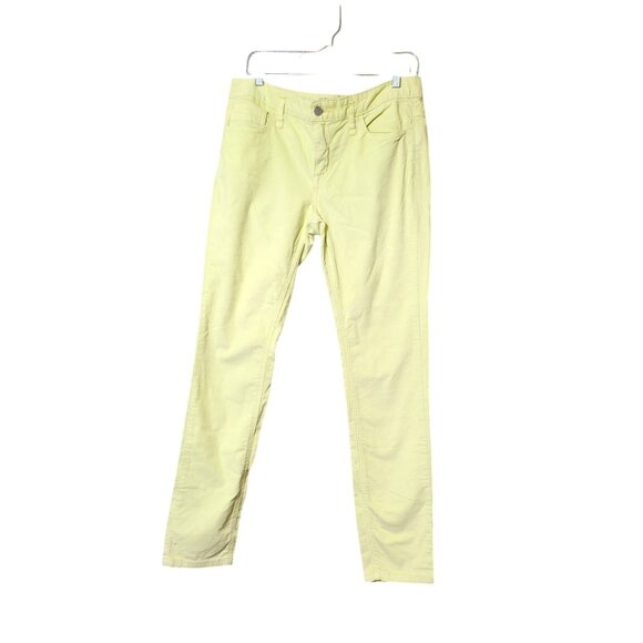 Free People Lime Green Women's Vibrant Colorful Corduroy‎ Skinny Jeans Size 30 - Picture 4 of 5